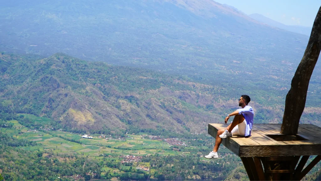 Panorama Gunung Agung dari Lahangan Sweet 
